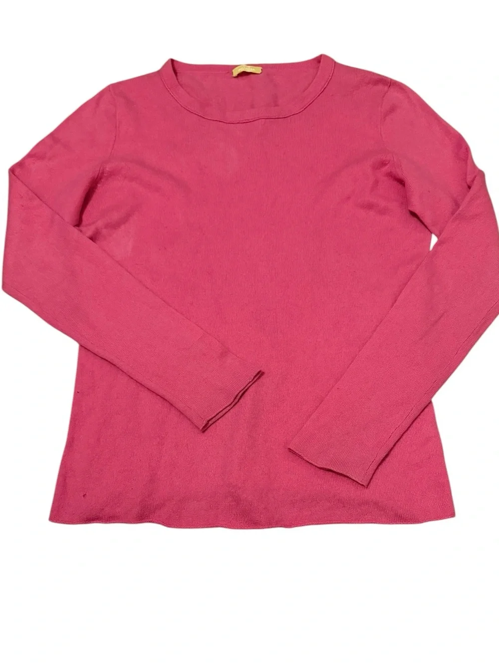 J. Crew Pink 100% Cashmere Crewneck Sweater size Medium